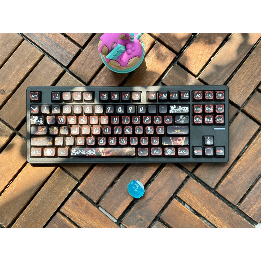 Bàn Phím Cơ Không Dây Riccks RS8 3 Mode | Mạch Xuôi | Led RGB+Led viền | IK85 đã mod bảo hành 12TH