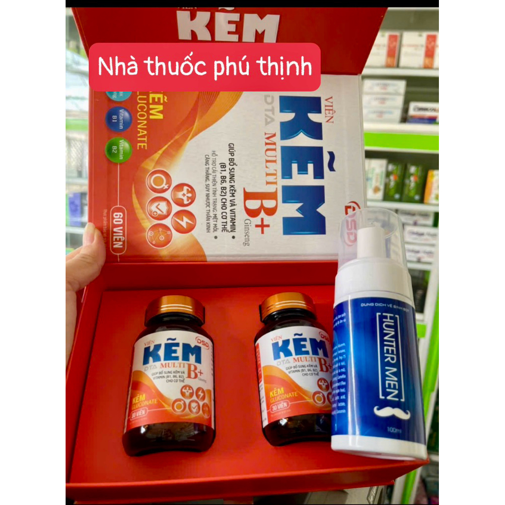 ✅[Chính Hãng] Kẽm DSD- DTA mult b gingseng 60 viên, tặng kèm bọt vệ sinh (phiên bản cải tiến hơn)