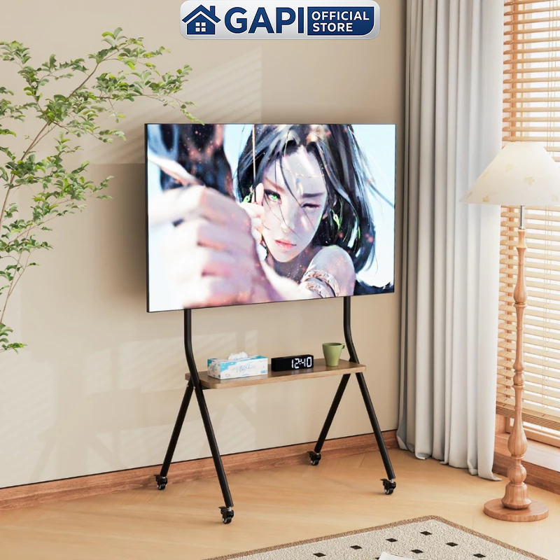 ( Hỏa tốc ) Kệ treo Tivi di động thông minh khung thép sơn tĩnh điện hiện đại GAPI - GM189