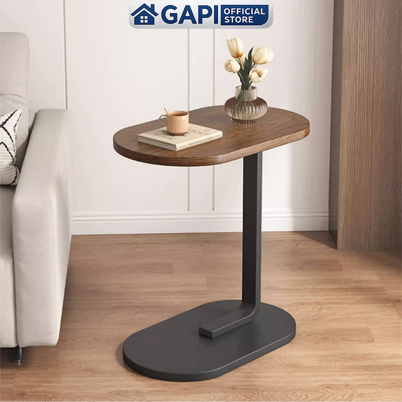 Bàn trà sofa mặt gỗ phủ PVC chân thép sơn tĩnh điện thương hiệu GAPI - GM108