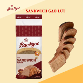 [1-5 Túi] Bánh sandwich gạo lứt Bảo Ngọc healthy dành cho người giảm cân, eat clean, tập gym (215g)
