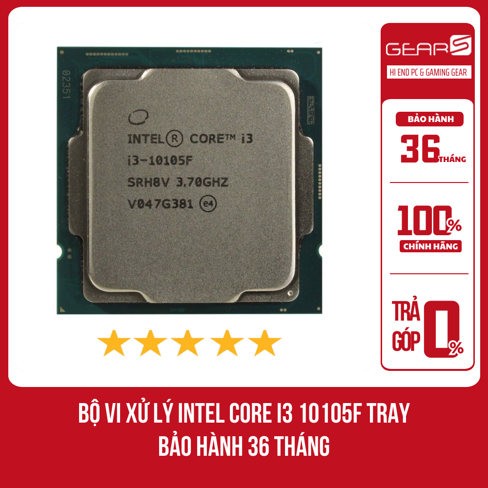 [Full Vat] Bộ vi xử lý INTEL Core I3 10105F Tray - Bảo hành 36 tháng