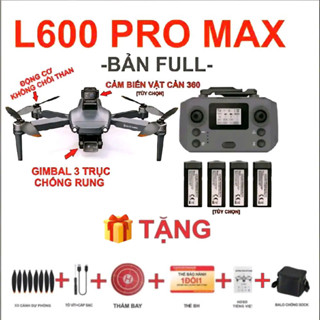 FLYCAM L600 Pro Max+3 TRỤC CHỐNG RUNG+CAMERA 4K+CẢM BIẾN VÂT CẢN 4 CHIỀU 2024 C.HÃNG+ HỖ TRỢ THẺ NHỚ