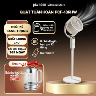 [Tặng bình đun 990K] Quạt Tuần Hoàn Paveden PCF-18RHW - Điều Khiển Giọng Nói - Đổi mới trong 365 ngày