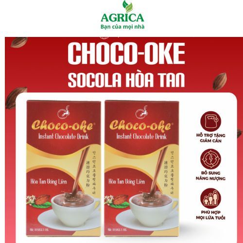 Socola hòa tan uống liền CHOCO OKE ít đường dành thơm ngon nhiều dinh dưỡng vô cùng tiện lợi Le Plat