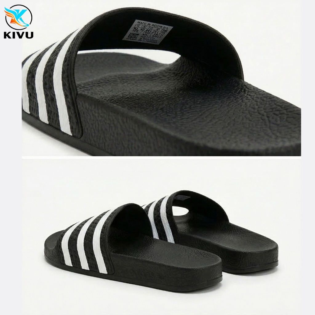 Dép Nam adidas 3 Sọc KIVU Thời Trang – Dép Đế Cao Su Êm Chân Chống Trượt, Dép Nam Đi Trong Nhà Đi Bi