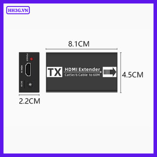 Bộ Nối Dài HDMI Qua Cáp Mạng LAN FB 60M – HDMI Extender 60M Full HD 1080P Kèm Nguồn