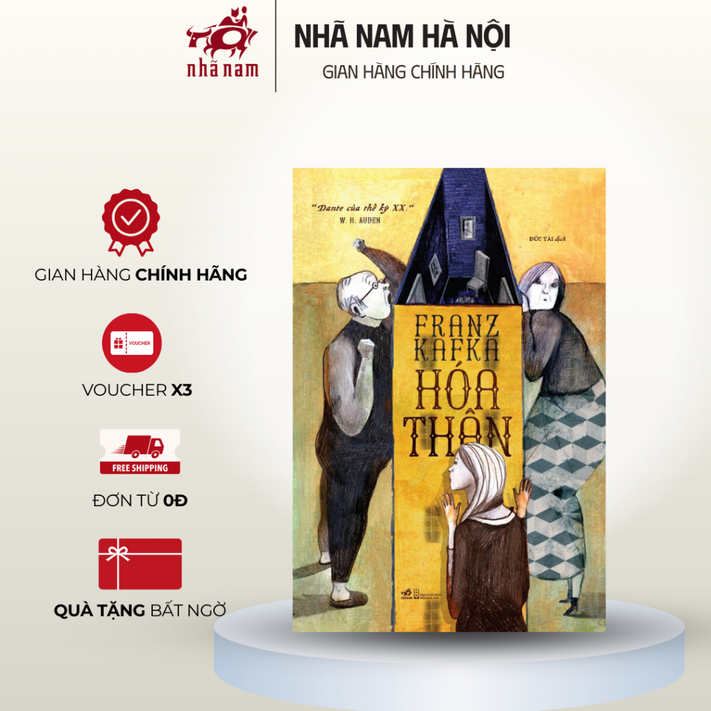Sách Hóa thân ( Frank Kafka) - Nhã Nam Hà Nội