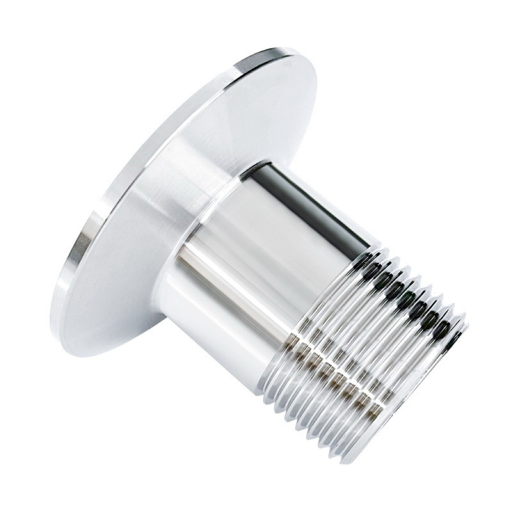 Mặt Kẹp Clamp Ren Ngoài inox 304 - Đầu Nối Clamp Ren Ngoài