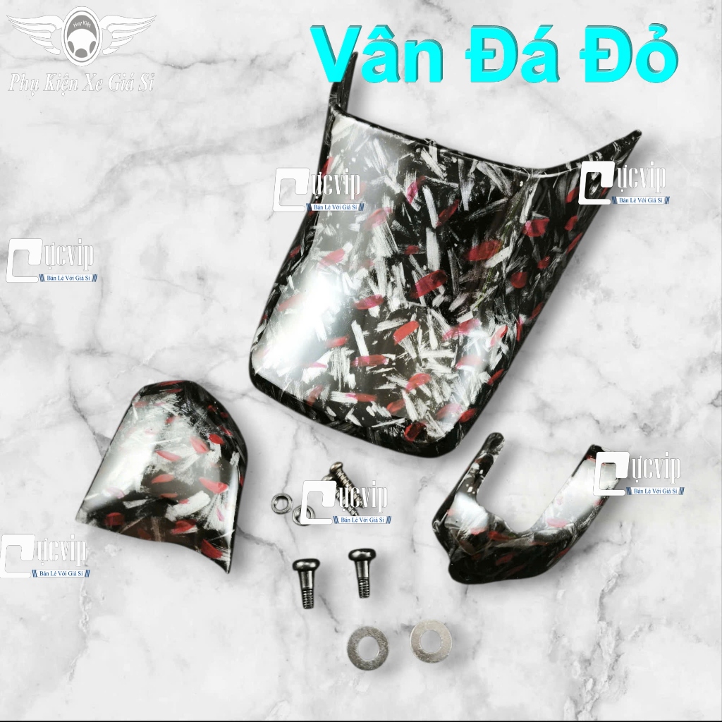 Ốp Dè Sau + Xi Nhan Trước [Tặng Kèm Ốc] CARBON FIBER Lắp Dream 100cc 110cc, Dream Lùn, Dream Thái MS