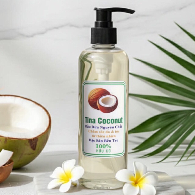 Dầu dừa dưỡng tóc 100ml. Dầu dừa ép lạnh nguyên chất cao cấp. Dầu dừa dưỡng tóc, dưỡng da, dưỡng thể