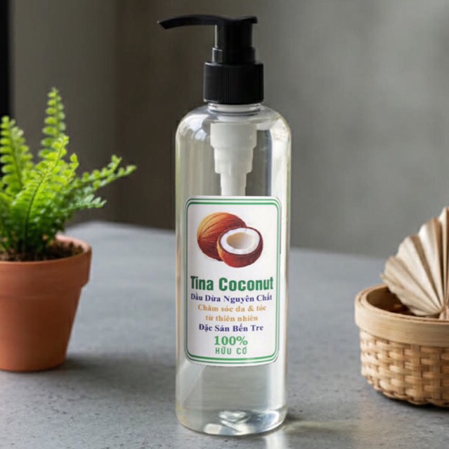 Dầu dừa dưỡng tóc 100ml. Tinh Dầu dừa ép lạnh  nguyên chất cao cấp. Dầu dừa dưỡng tóc, dưỡng da, dưỡ