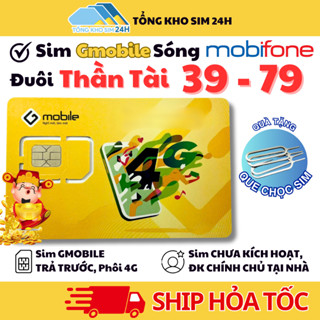 Sim Đuôi Thần Tài 39 - 79 Số Đẹp Gmobile Sóng Mobifone Kèm Data GM68 1Gb/Ngày [ĐKCC tại nhà]