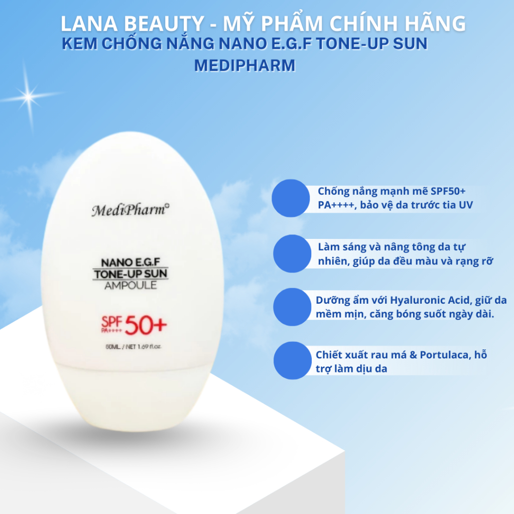 Kem chống nắng Nano E.G.F Tone-up Sun MediPharm