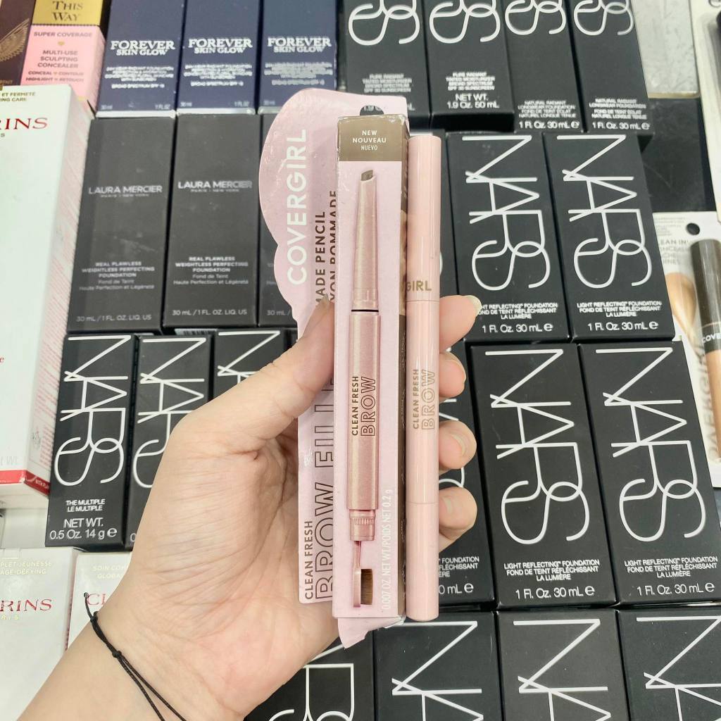 Covergirl - Chì Kẻ Mày Hai Đầu Covergirl Clean Fresh Brow Filler Pomade Pencil 0.2g