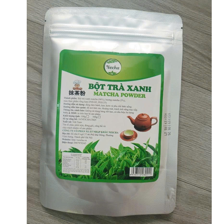 Bột trà xanh, Matcha Neicha (500g)   - hanadolambanh