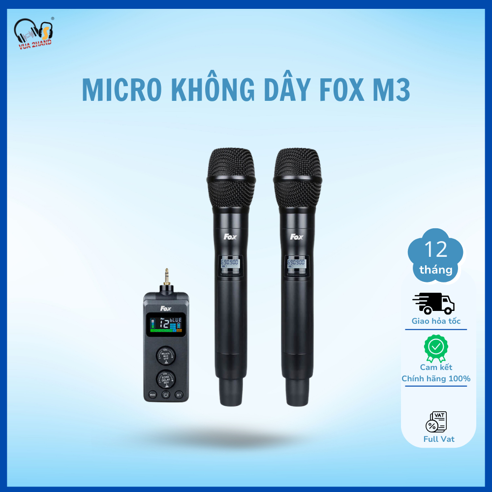 Micro không dây Fox M3 chính hãng