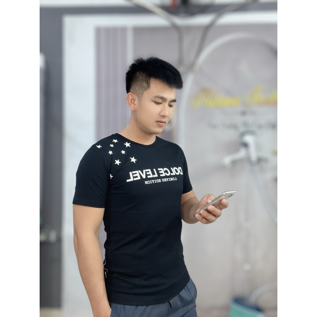 Áo Thun Nam Nữ Unisex DOLCE LEVEL Limited Edition In Sao Cá Tính  Cotton Mát Hot Trend