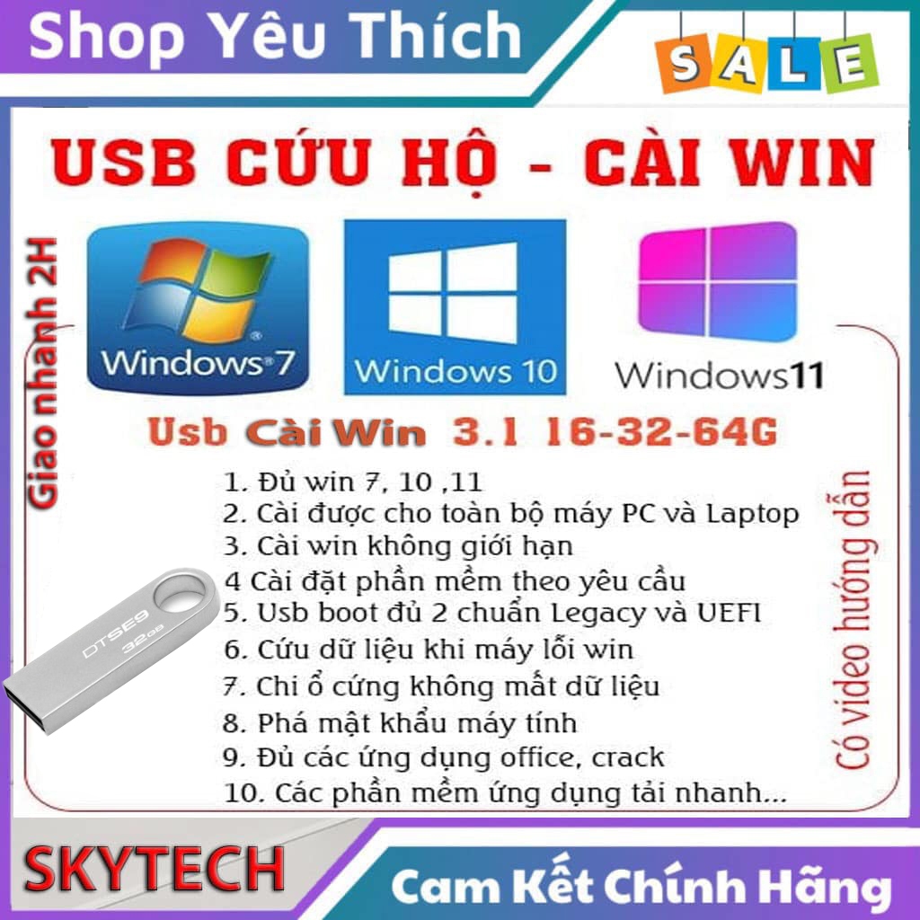 USB cài Win7-10-11 - Chỉ cần Next Next là xong
