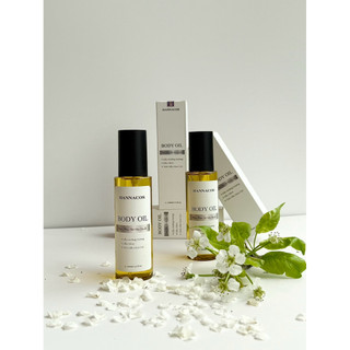 Combo Body Lotion Dưỡng Trắng và Body Oil BHA Hannacos