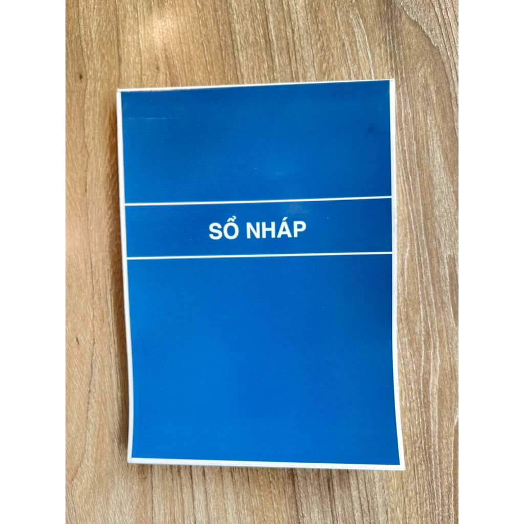 Sổ Nháp A5 - 100 tờ (200 trang) - Khổ A5 - giấy trắng trơn - Có bìa keo gáy đẹp, nhỏ gọn