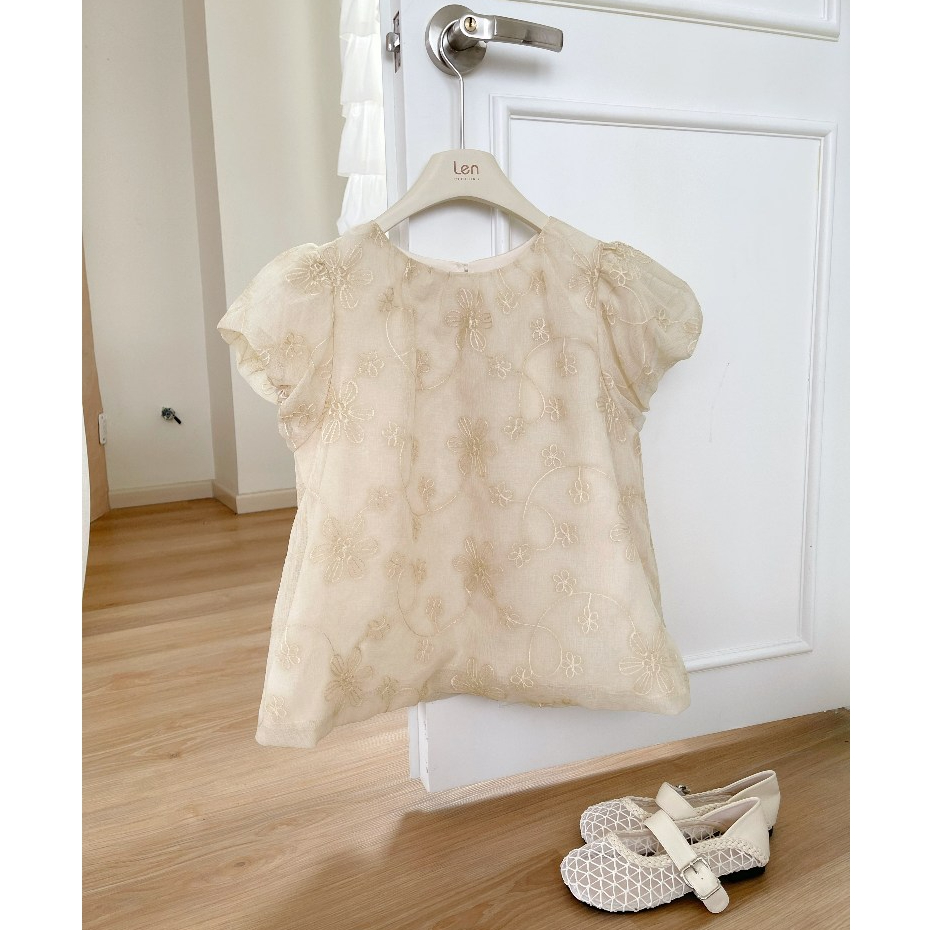 Áo Kiểu Nữ LENCLOTHING A841529 - Áo Babydoll Hoa Lưới