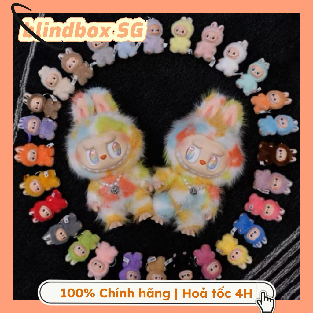[CHÍNH HÃNG] Móc khóa Thú bông Labubu Pin For Love Mini All Letters Labubu V4 Chính hãng PM Fullset