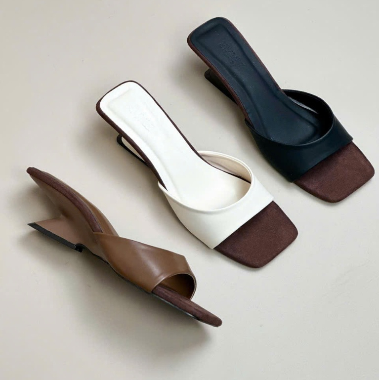 Guốc nữ đế xuồng quai cong G03 fulbox - HACHI SHOES