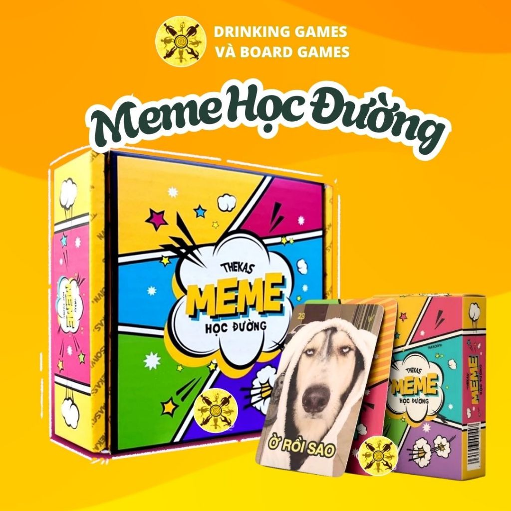 Bộ Bài Meme 3 Học Đường 120 Lá Giấy Cứng Siêu Lầy Lội Chơi Nhóm Bạn Drinking And Board Game