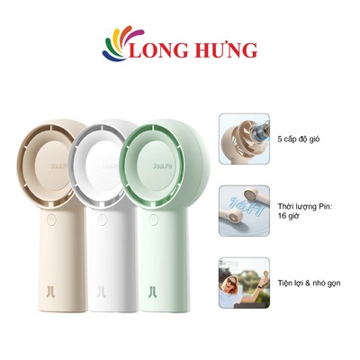 Quạt mini tích điện cầm tay Jisulife Handheld Fan Life5 Plus 4000mAh - Hàng chính hãng
