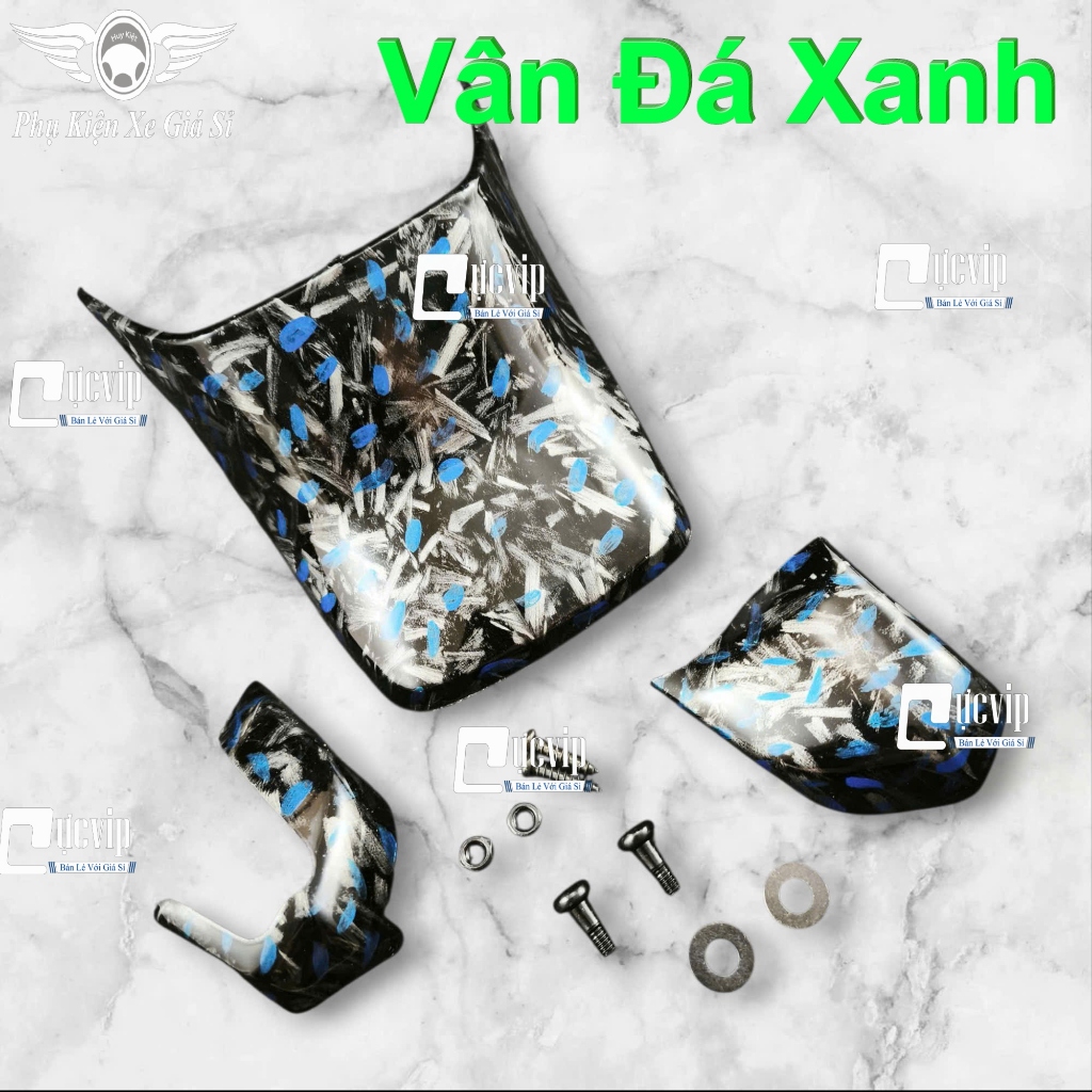 [CARBON FIBER Vân Đá] [Kèm Ốc Gắn] Ốp Dè Sau + Xi Nhan Trước Dream 100cc 110cc, Dream Lùn, Dream Thá
