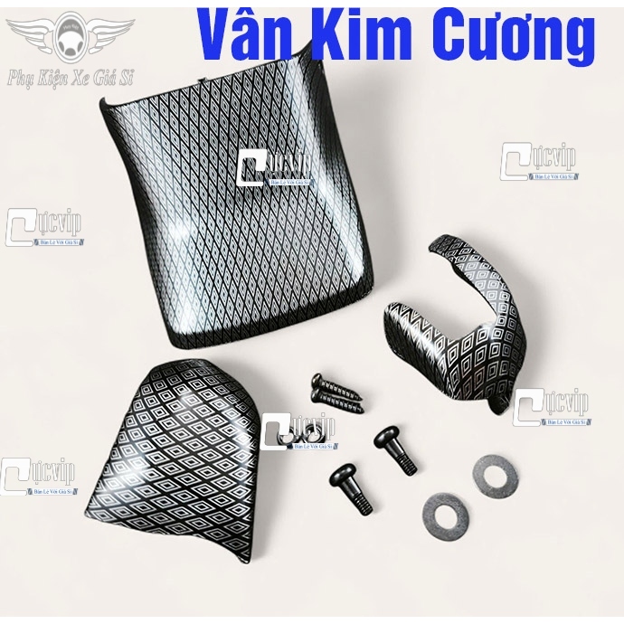 [Tặng Ốc] Ốp Dè Sau + Xi Nhan Trước CARBON FIBER Tổ Ong Lắp Dream 100cc 110cc, Dream Lùn, Dream Thái