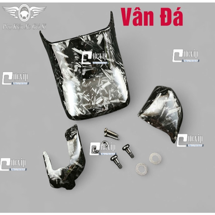 [Tặng Ốc] Ốp Dè Sau + Xi Nhan Trước [CARBON FIBER Tổ Ong, Vân Đá] Dream 100cc 110cc, Dream Lùn, Drea