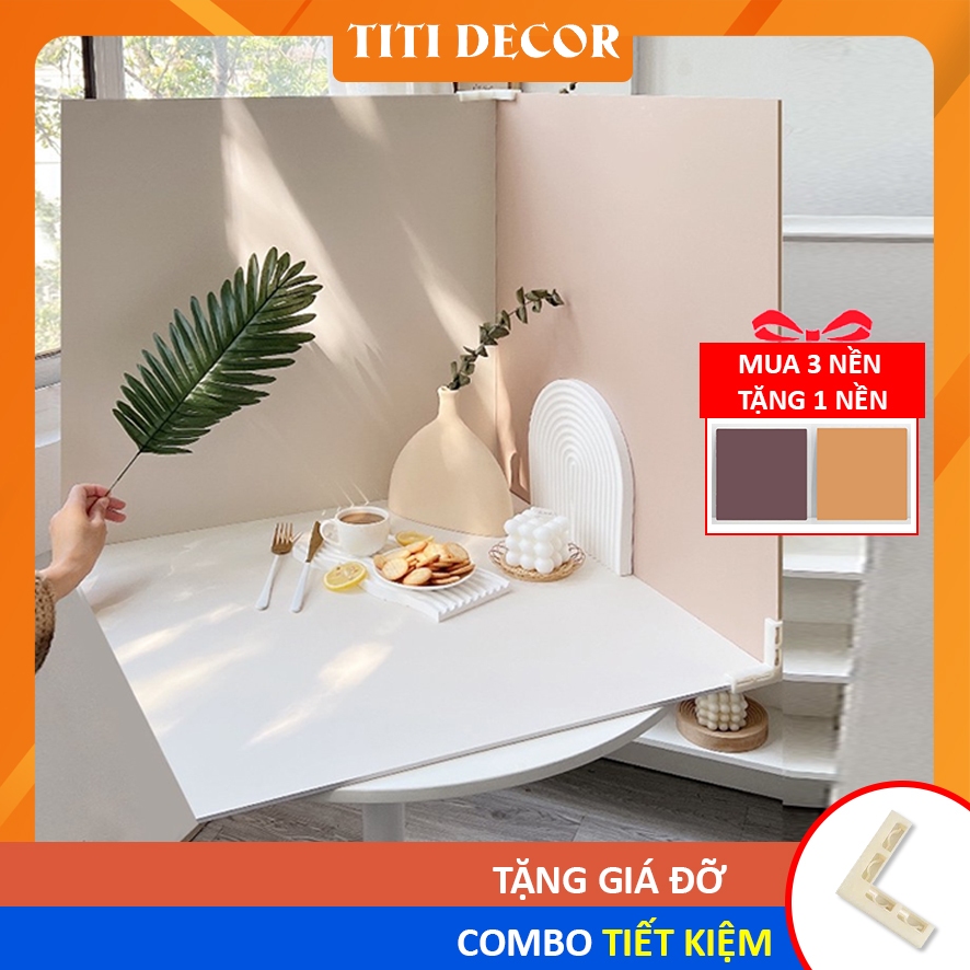 Tấm Phông Nền Chụp Ảnh Sản Phẩm Hai Mặt Kích Thước 60x60cm decor góc chụp ảnh - TiTi Decor