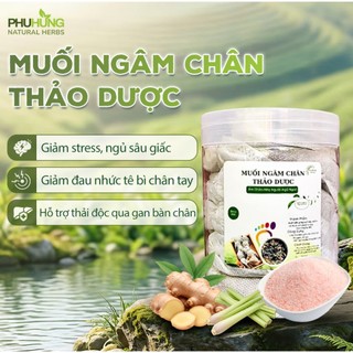 Muối Ngâm Chân Thảo Dược Phú Hưng, Giảm Stress Hỗ Trợ Ngủ Ngon Giảm Đau Xương Khớp, An Toàn Cho Cả Gia Đình