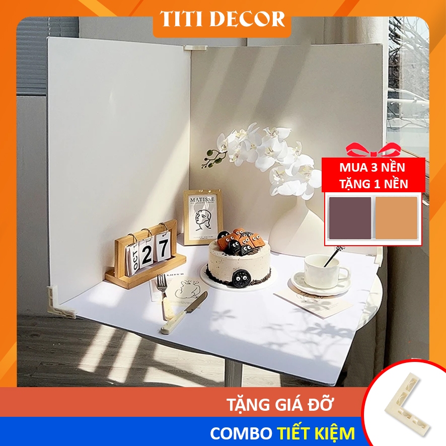 Phông Nền Chụp Ảnh Bánh Kem Tấm Nền PVC 60x60cm, Background Chụp Ảnh Bánh Kem, Decor Góc Chụp Ảnh Nư