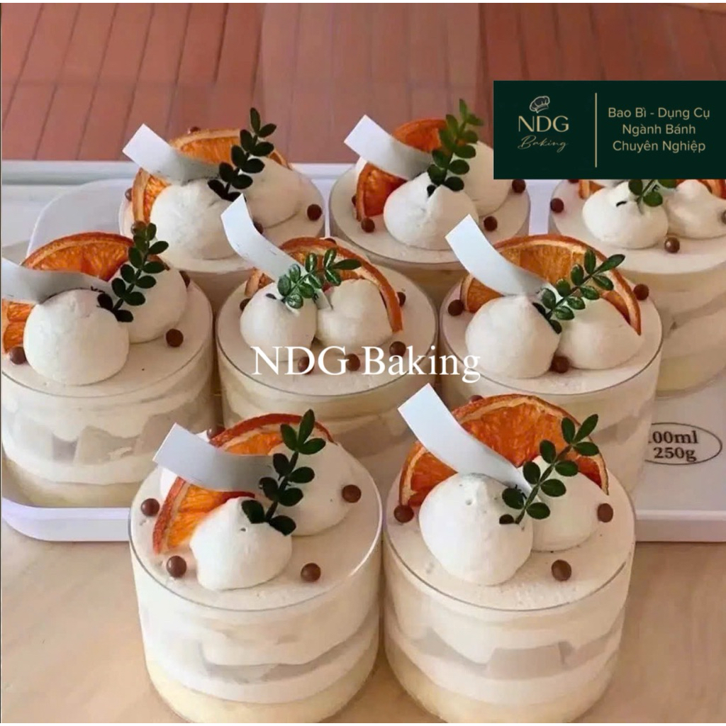 SỈ THÙNG| 500 Ly Tròn 200ml Đựng Bánh Tiramisu, Mousse, Panna cotta, Bánh Lạnh GD2016/GD2017