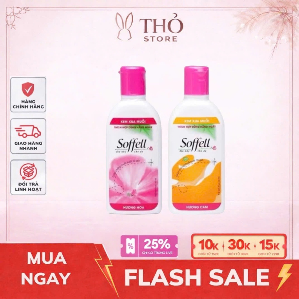 Kem Chống Muỗi Soffell Chai 60ml