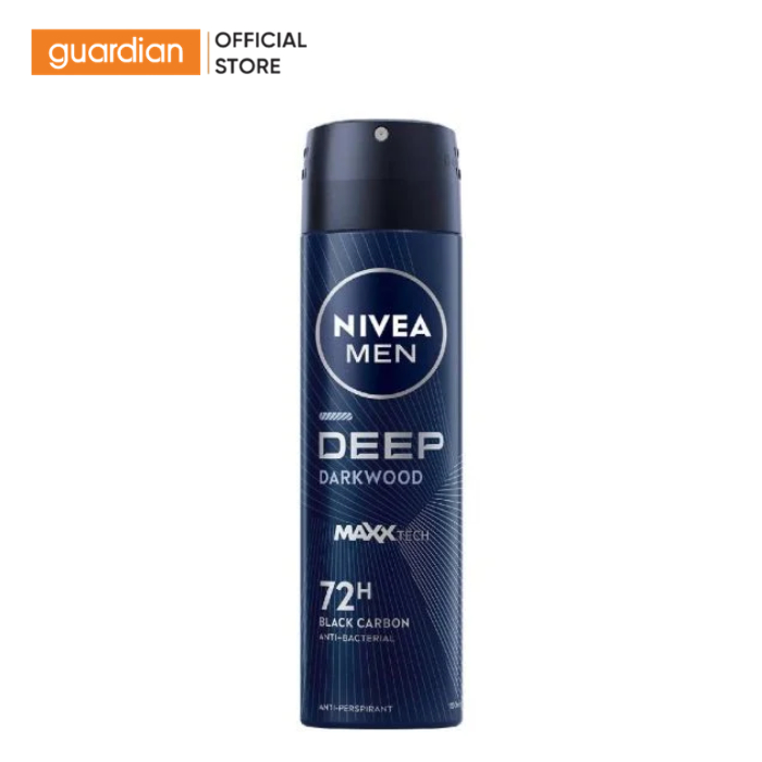 Xịt Ngăn Mùi Nam Than Đen Hoạt Tính NIVEA MEN 150ml