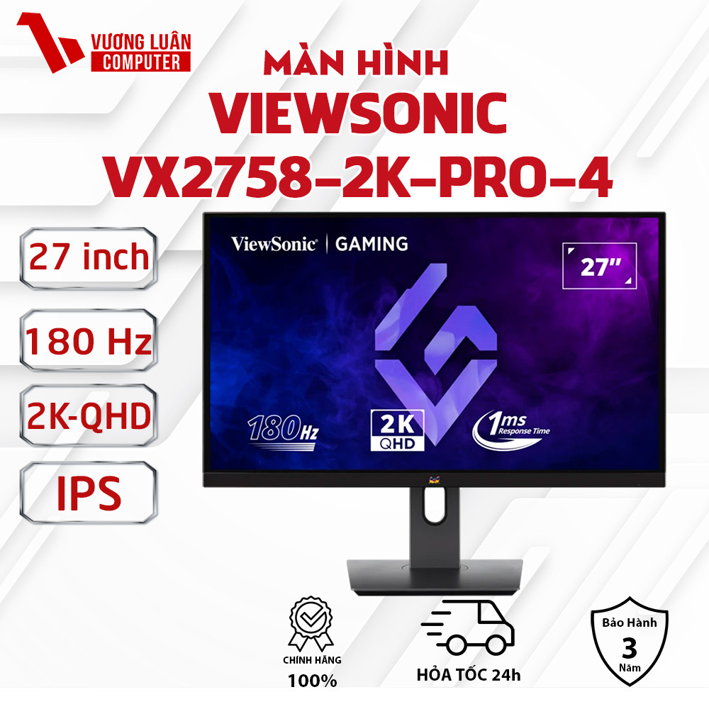 Màn hình Viewsonic VX2758A-2K PR0 4 180hz Super IPS Chuyên Game Hàng Chính Hãng