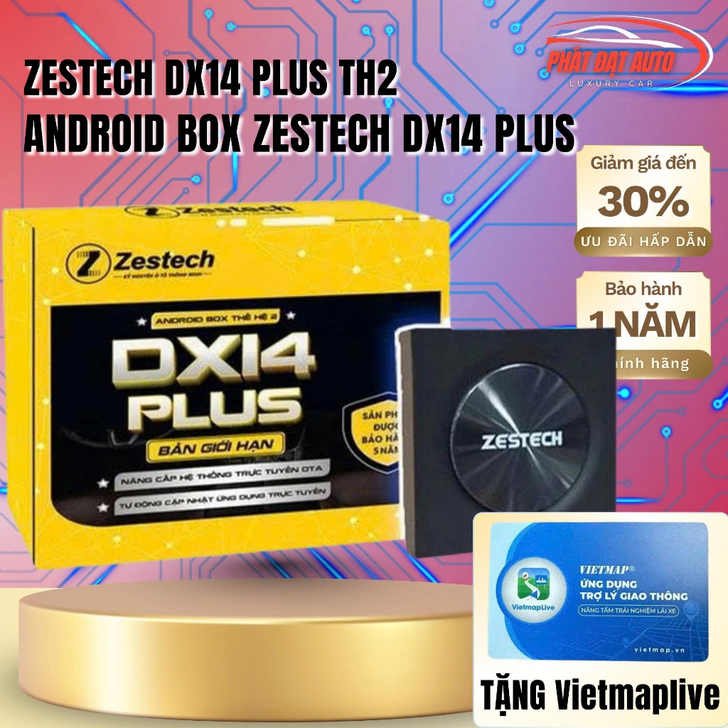 Android Box Zestech DX14 PLUS TH2 TH2 RAM 8GB/128GB (Tặng VIETMAPLIVE) - Chip 8 nhân cấu hình mạnh m