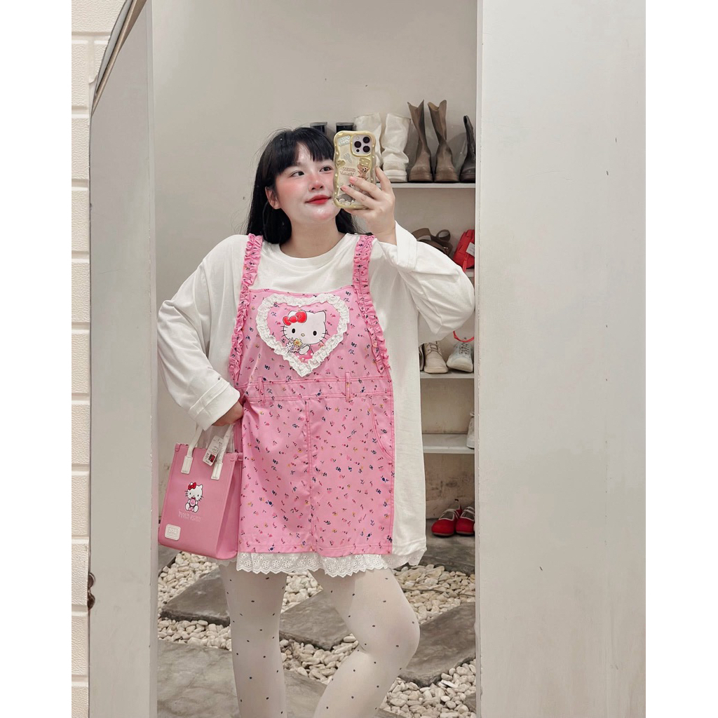 JIWA - Đầm Yếm Kitty Bèo