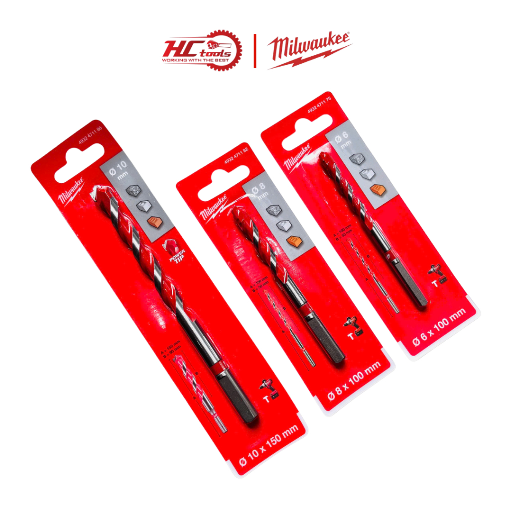 Mũi khoan búa Milwaukee 4932471175 - 4932471182 - 4932471186 (6/8/10mm) - HCTools VN