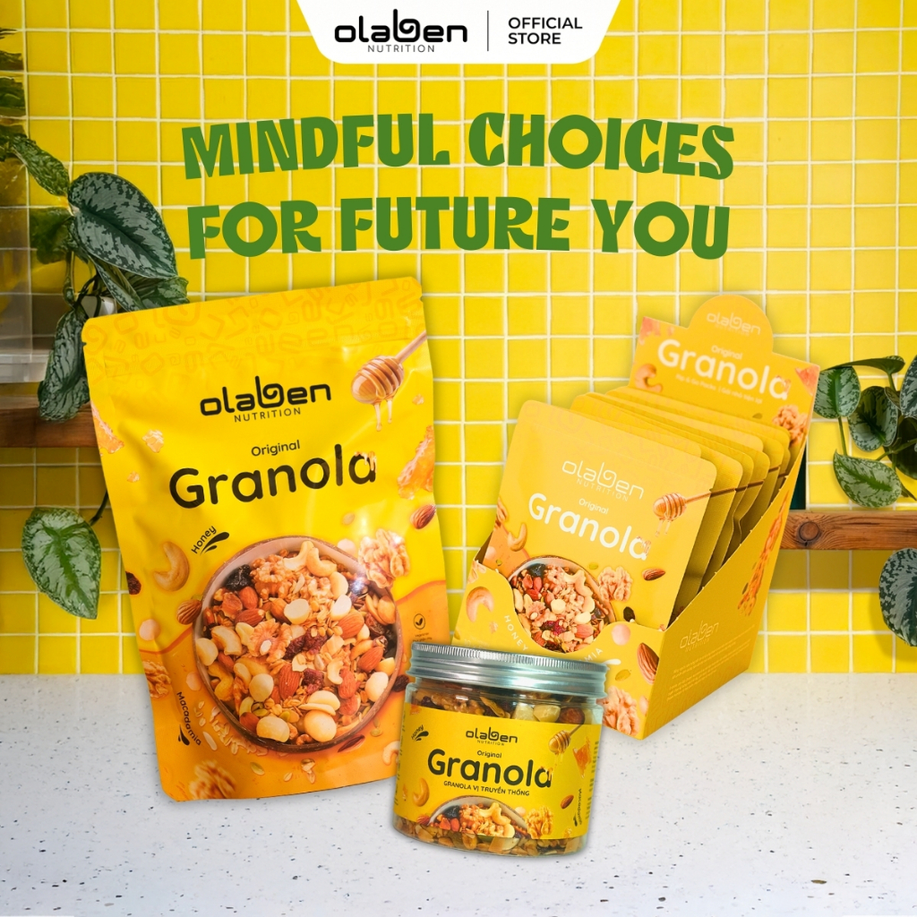 Granola Siêu Hạt Dinh Dưỡng Vị Truyền Thống - Ngũ Cốc Dinh Dưỡng OLABEN NUTRITION