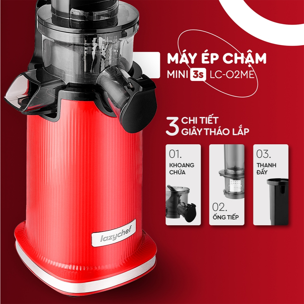 Máy ép chậm mini 3S LC-02ME Lazychef