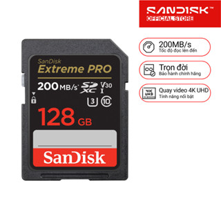 Thẻ nhớ SDHC SDXC Sandisk Extreme Pro 32GB/64GB/128GB V30 U3 C10 UHS-I upto 200MB/s Bảo hành trọn đời