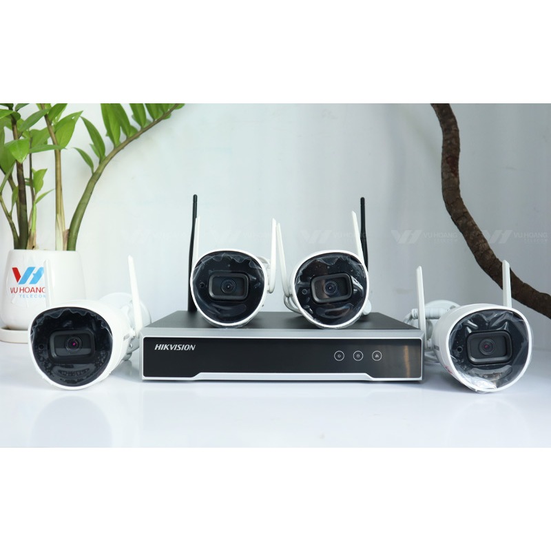 SALE -Bộ kit camera Wifi HIK NK42W0H(D)   (  4camera wifi + 1 đầu ghi+ không ổ cứng) - 2600k