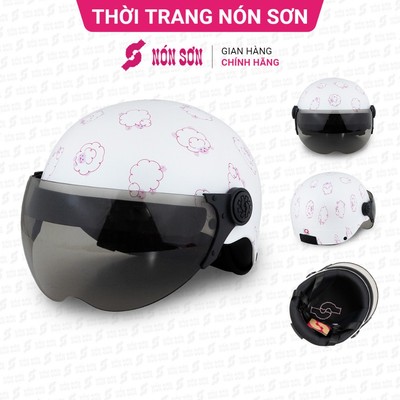 Mũ bảo hiểm có kính NÓN SƠN chính hãng BKP-TR129