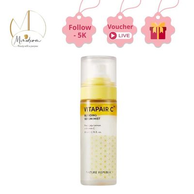 Serum Dạng Xịt Khoáng 2in1 Dưỡng Trắng Căng Bóng Da Nature Republic Vitapair C Serum Mist 80ml