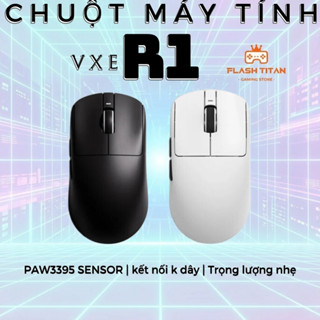 Chuột không dây VXE R1 SE - R1 SE Plus -3 chế độ kết nối - Chuột gaming giá rẻ dùng cho PC, laptop